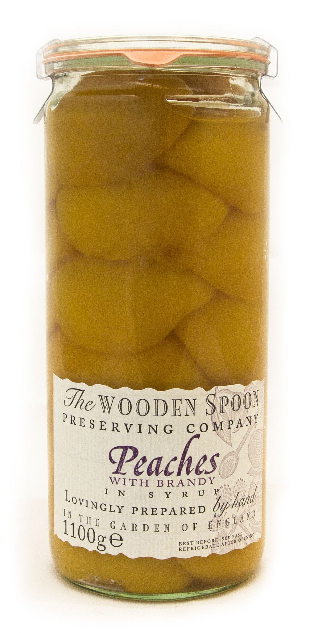 Peaches with Brandy (1100g Rimless Kilner)
