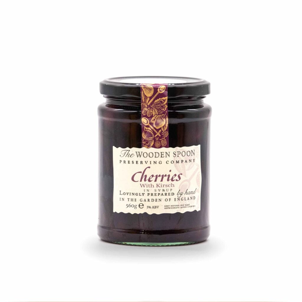 Cherries with Kirsch in Syrup (560g jar)