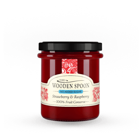 Strawberry & Raspberry - 100% Fruit Spread (No Added Sugar) - 227g